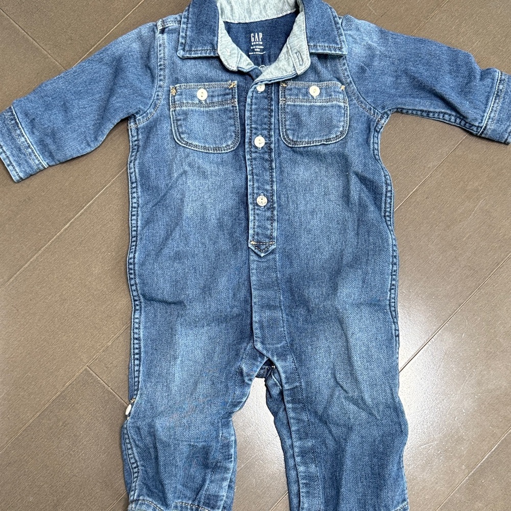 GAP Classic Blue Denim Overalls for Kids